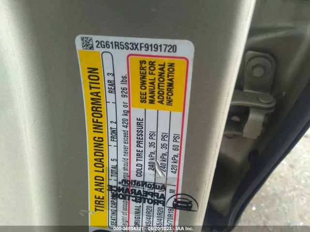2G61R5S3XF9191720 Cadillac Xts Premium