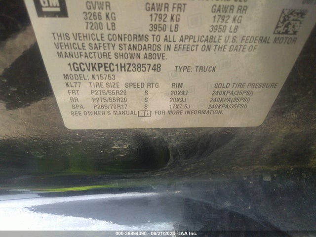 Chevrolet Silverado 1500 Custom 2017 1GCVKPEC1HZ385748 Image 15