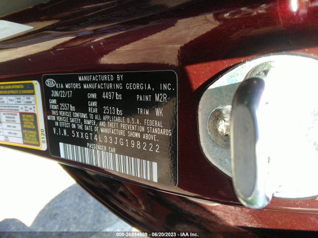 KIA Optima Lx 2018 5XXGT4L33JG198222 Image 9