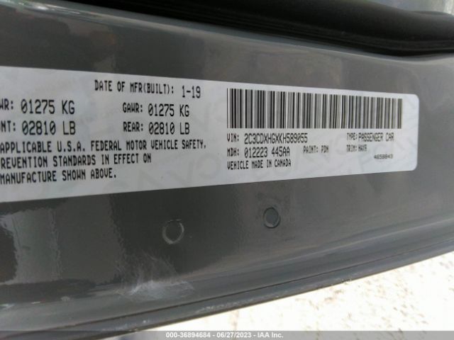2C3CDXHGXKH589055 Dodge CHARGER GT