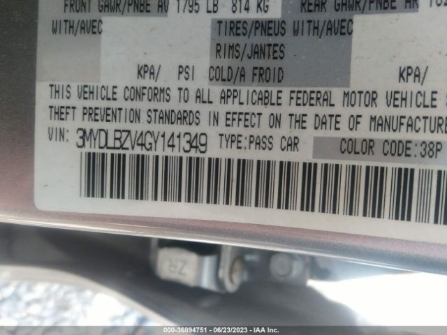 3MYDLBZV4GY141349 Scion IA