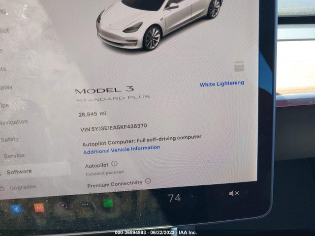 Tesla Model 3 Range 2019 5YJ3E1EA5KF436370 Image 7