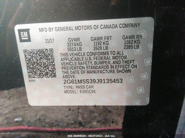 2G61M5S39J9135453 Cadillac XTS LUXURY
