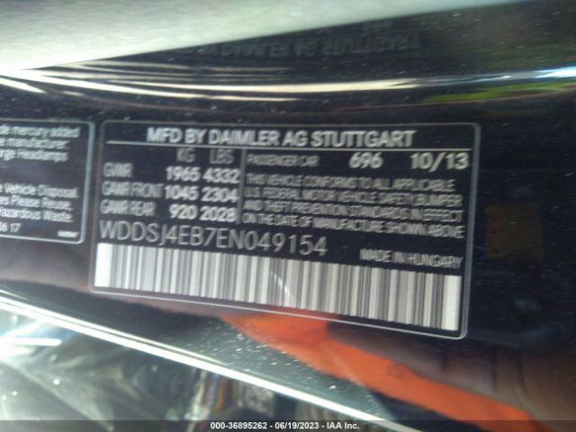 WDDSJ4EB7EN049154 Mercedes-Benz Cla-class Cla 250