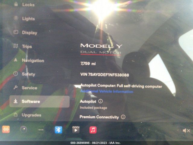 7SAYGDEF1NF538088 Tesla Model Y Performance