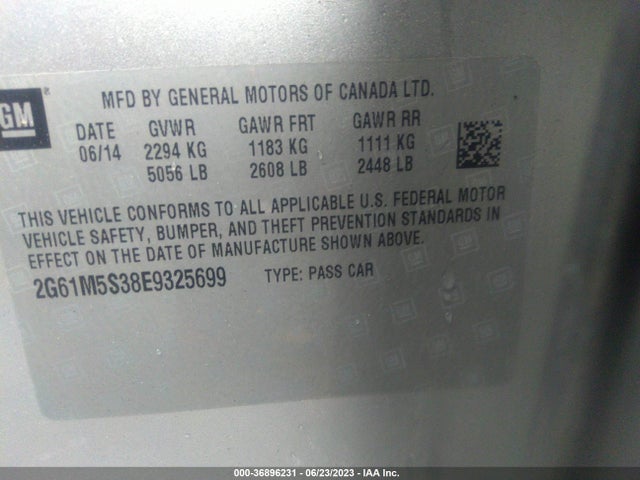 2G61M5S38E9325699 Cadillac XTS LUXURY