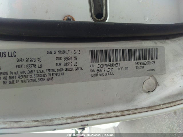 Dodge DART SE 2015 1C3CDFAA7FD410893 Image 9