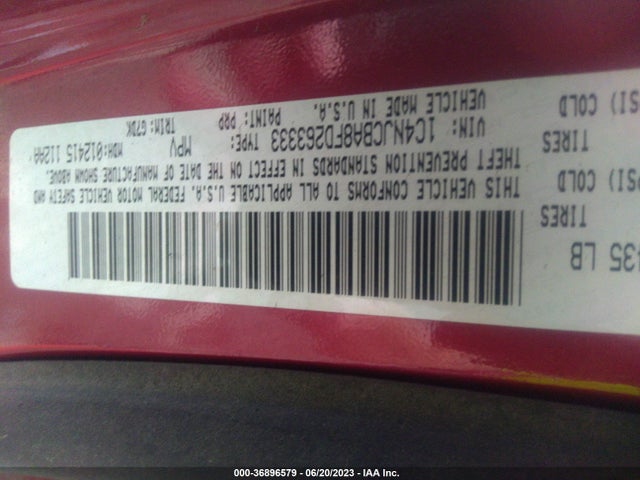 1C4NJCBA8FD263333 Jeep Compass Altitude Edition