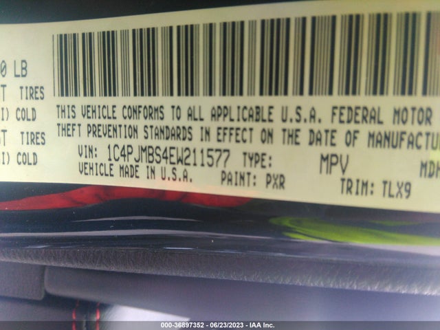 1C4PJMBS4EW211577 Jeep Cherokee Trailhawk