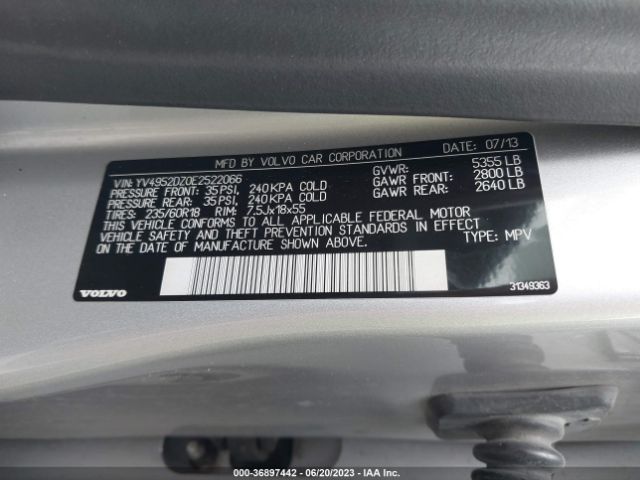 YV4952DZ0E2522066 Volvo Xc60 3.2l