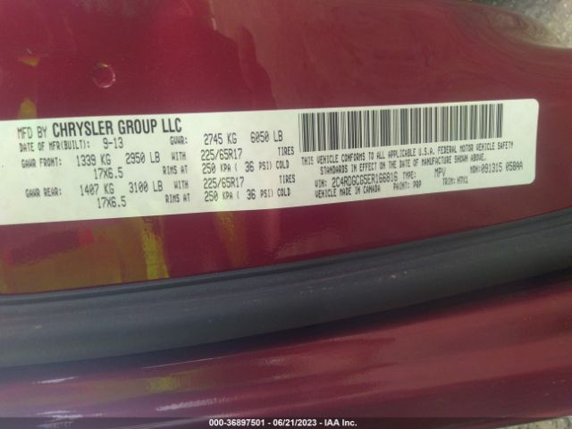 2C4RDGCG5ER166816 Dodge Grand Caravan Sxt