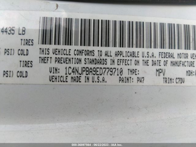1C4NJPBA9ED779710 Jeep Patriot Sport