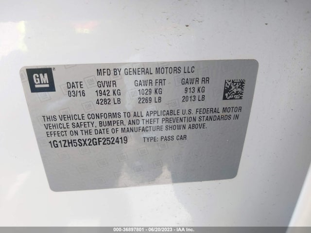Chevrolet Malibu Premier 2016 1G1ZH5SX2GF252419 Image 9