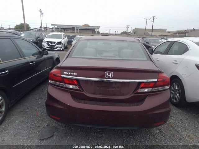 2013 HONDA CIVIC SDN EX VIN: 19XFB2F87DE283295