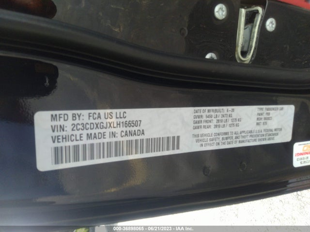 Dodge Charger Scat Pack 2020 2C3CDXGJXLH166507 Image 9