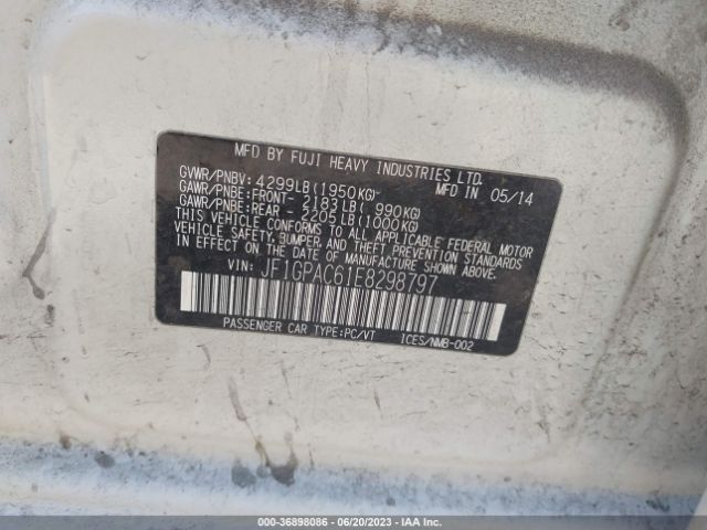 JF1GPAC61E8298797 Subaru Impreza Wagon 2.0i Premium