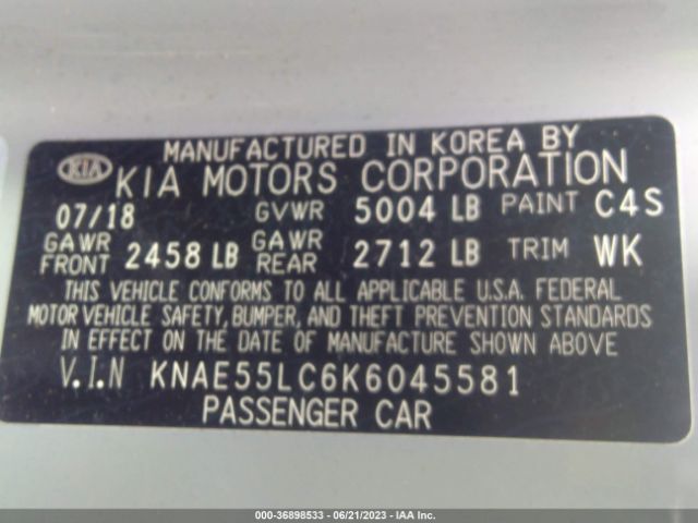 KNAE55LC6K6045581 KIA Stinger Gt2