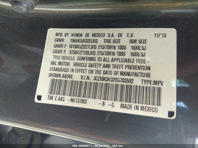 Honda CR-V LX 2014 3CZRM3H32EG703592 Image 15