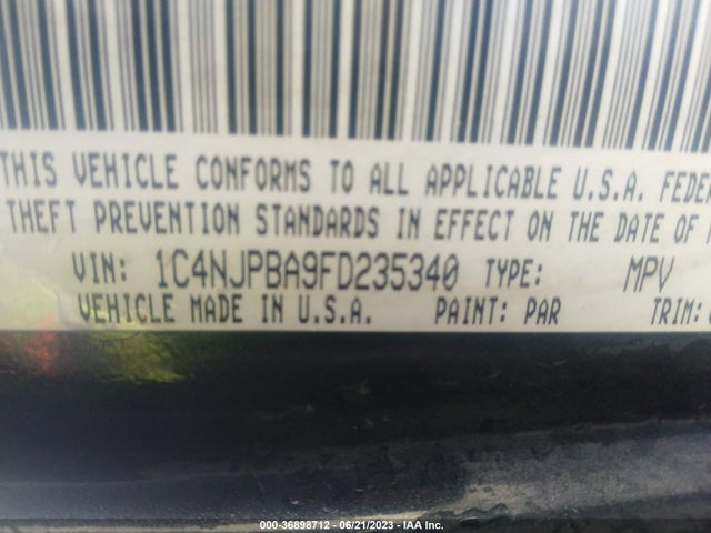 1C4NJPBA9FD235340 Jeep Patriot Sport