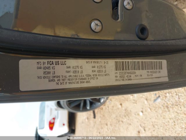 2C3CDZBTXKH663334 Dodge Challenger R/t
