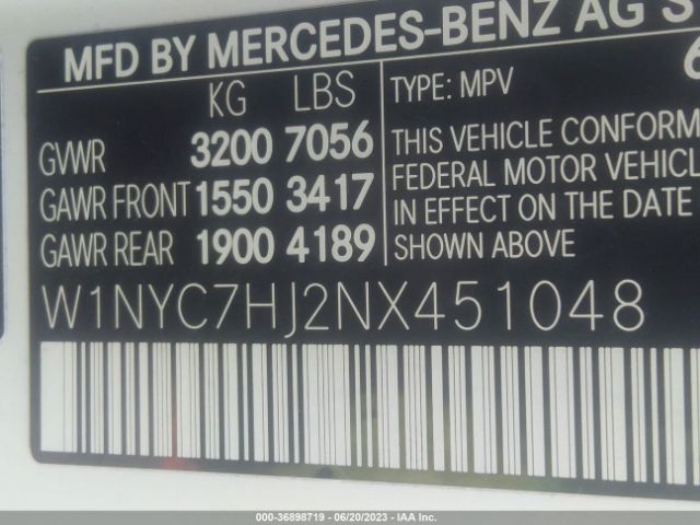 W1NYC7HJ2NX451048 Mercedes-Benz G-class Amg G 63