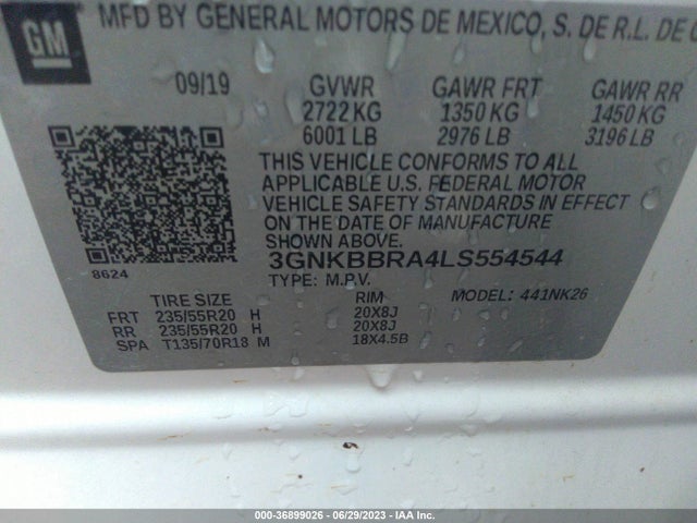 Chevrolet Blazer Lt 2020 3GNKBBRA4LS554544 Image 9