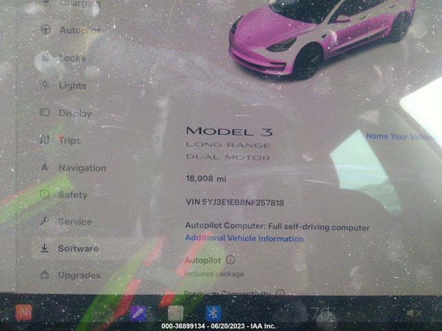Tesla Model 3 Long Range 2022 5YJ3E1EB8NF257818 Image 7