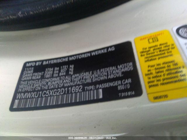 WMWXU1C5XG2D11692 Mini COOPER HARDTOP 4 DOOR