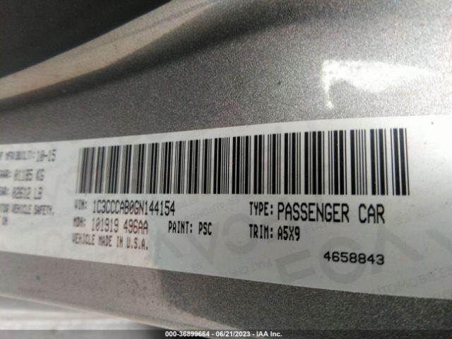 1C3CCCAB0GN144154 Chrysler 200 Limited