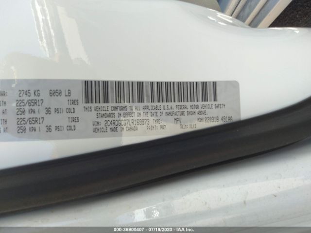 2C4RDGCG7LR169973 Dodge Grand Caravan Sxt