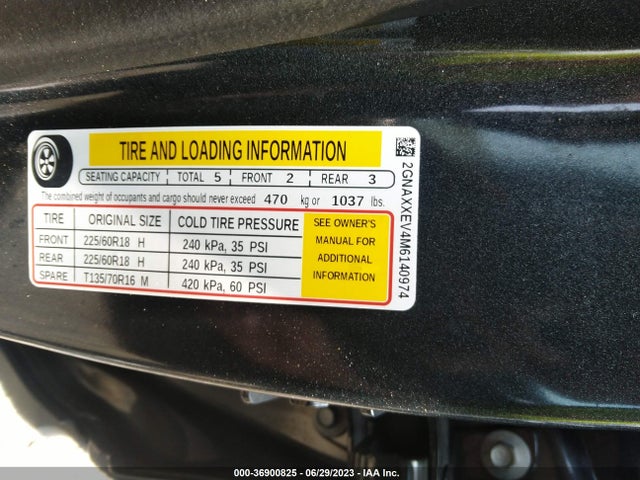 Chevrolet Equinox Premier 2021 2GNAXXEV4M6140974 Image 9