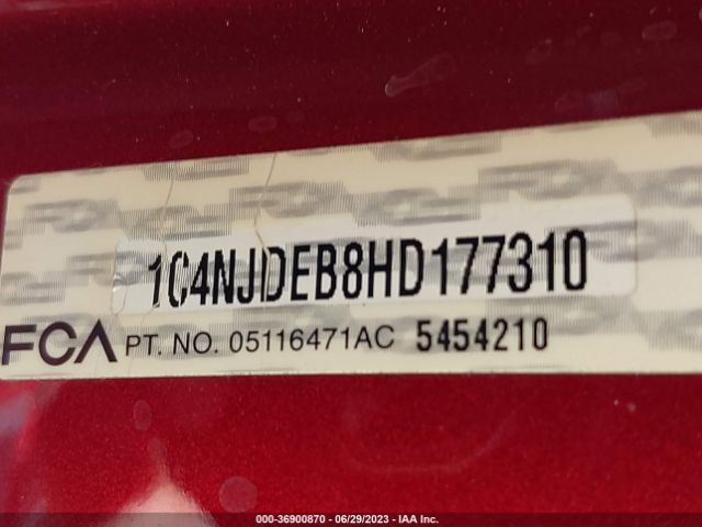 1C4NJDEB8HD177310 Jeep Compass Latitude