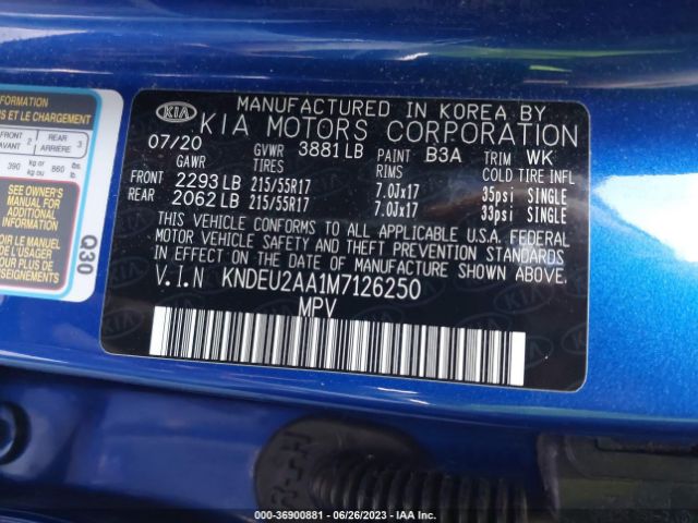 KNDEU2AA1M7126250 KIA SELTOS S