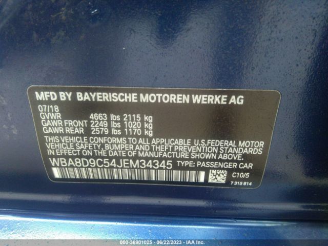 WBA8D9C54JEM34345 BMW 3 Series 330i Xdrive