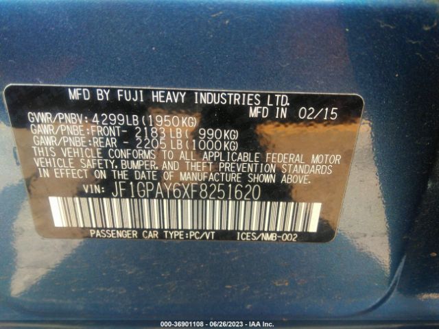 JF1GPAY6XF8251620 Subaru Impreza Wagon 2.0i Sport Premium