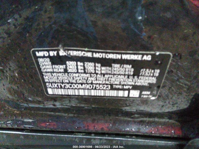 5UXTY3C00M9D75523 BMW X3 Sdrive30i