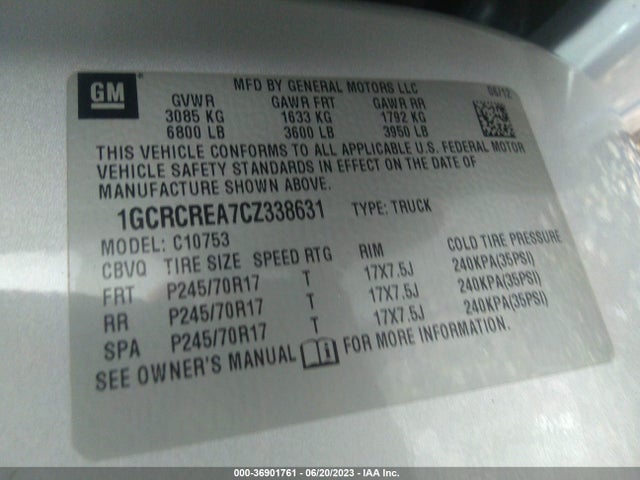 2012 CHEVROLET SILVERADO 1500 LS VIN: 1GCRCREA7CZ338631