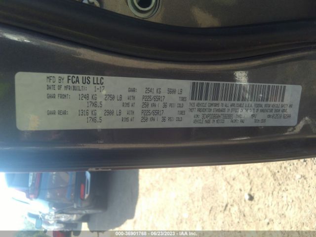 3C4PDDBG0HT592891 Dodge Journey Sxt
