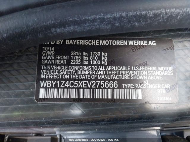WBY1Z4C5XEV275666 BMW I3
