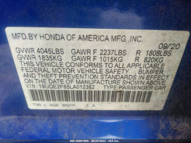 19UDE2F85LA012382 Acura Ilx Pkg
