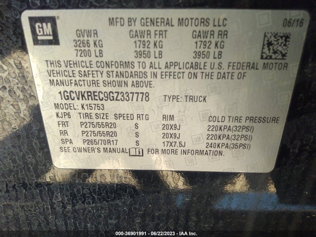 Chevrolet Silverado 1500 Lt 2016 1GCVKREC9GZ337778 Image 9