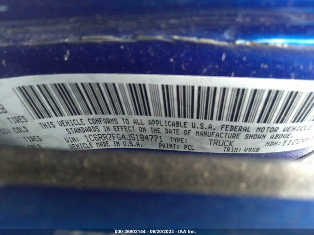 1C6RR7FG4JS184771 RAM 1500 Express
