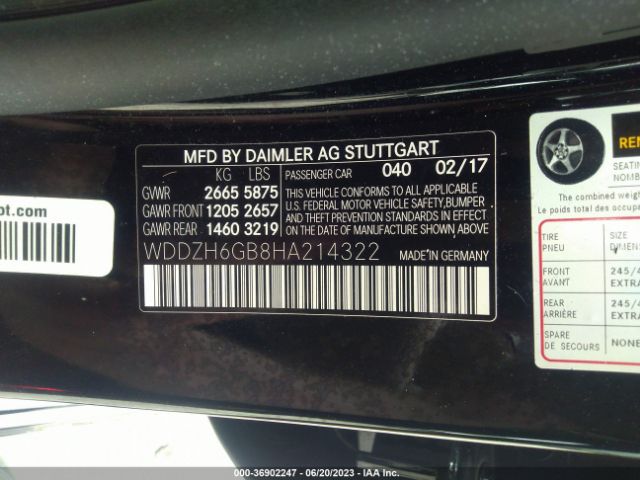 WDDZH6GB8HA214322 Mercedes-Benz E-class E 400