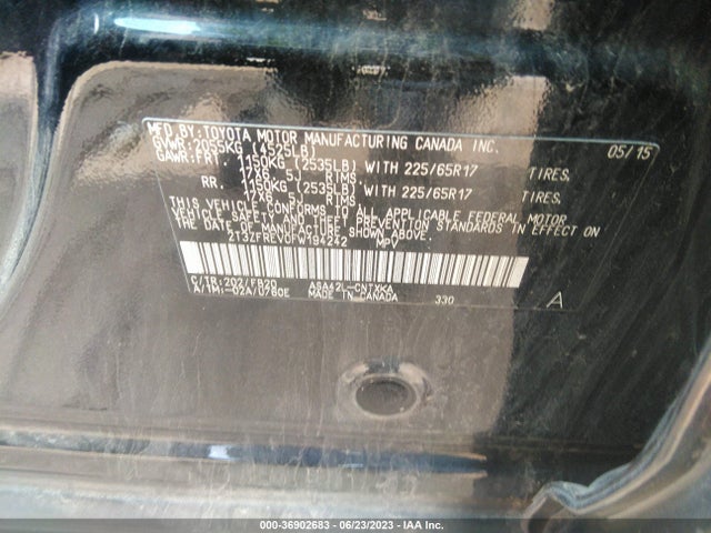 Toyota RAV4 LE 2015 2T3ZFREV0FW194242 Image 15