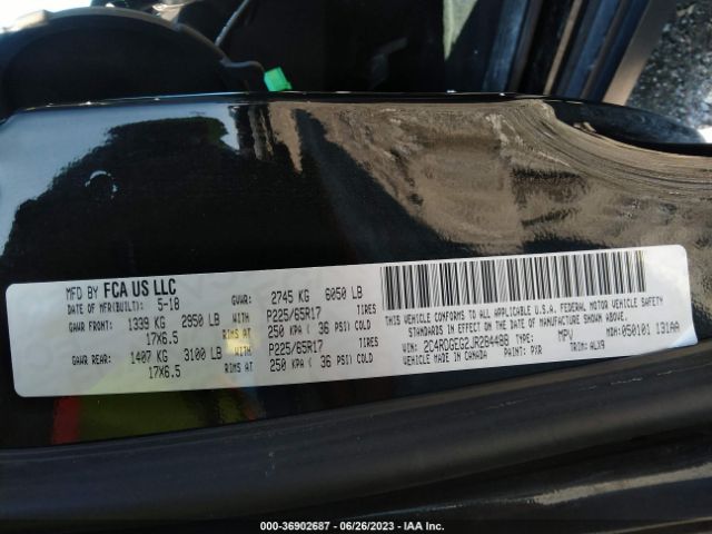 2C4RDGEG2JR284488 Dodge Grand Caravan Gt