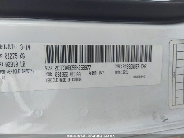 Dodge Charger Se 2014 2C3CDXBG5EH258977 Image 9