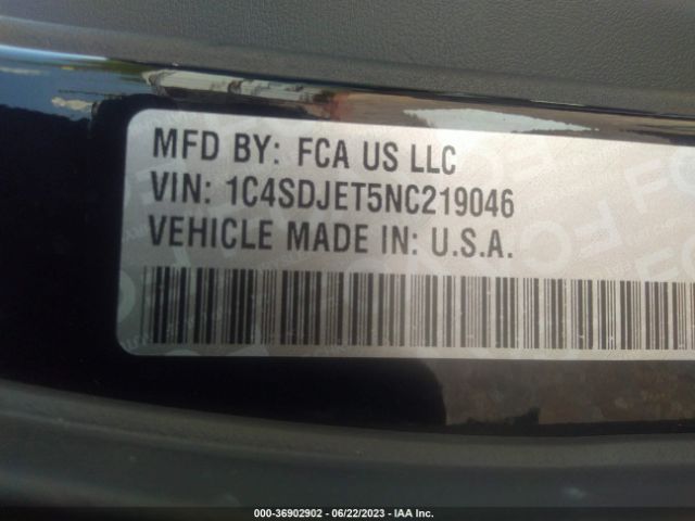 1C4SDJET5NC219046 Dodge Durango Citadel