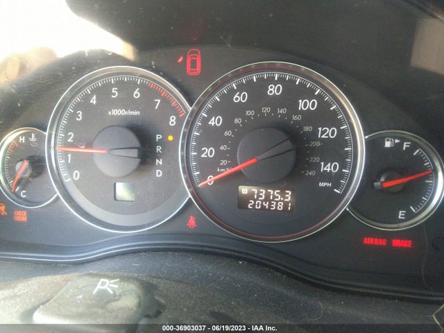 2008 SUBARU OUTBACK LTD VIN: 4S4BP62C987357111