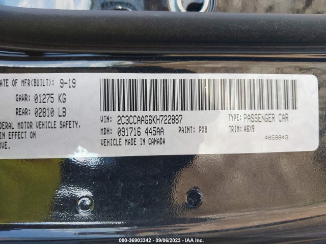 2C3CCAAG6KH722887 Chrysler 300 Touring