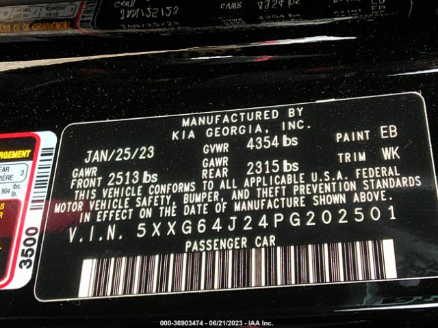 5XXG64J24PG202501 KIA K5 Gt-line